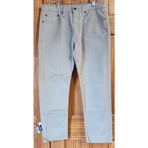 Levi’s 502 Regular Taper Jeans Khaki Beige Stretch W33 L30